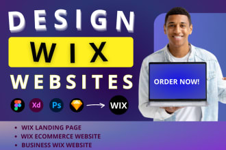 design wix website, wix landing page, wix website redesign, wix development