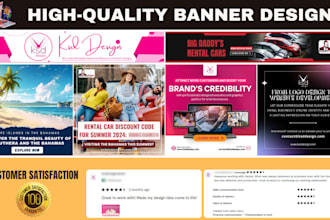 create any sized professional banner for your business
