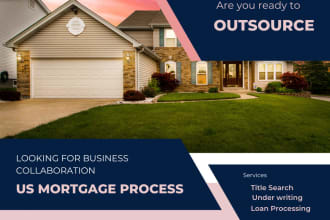 do US mortgage underwriting, loan origination, and title search