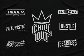 design a simple exclusive logo for your streetwear brand