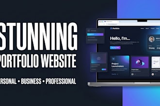 create a stunning personal or business portfolio website
