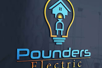 do modern unique electrical logo design