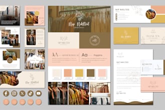 create signature logo and complete branding kit for you