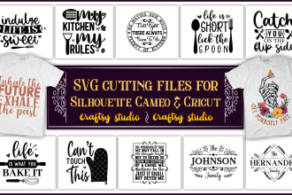 provide awesome custom svg design cut files silhouettes for cricut your etsy