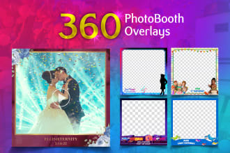 design 360 photo booth overlays and photobooth template