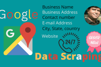 google maps data scraping