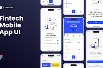 design wallet, fintech, fitness, education app and website UI UX