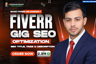 optimize your fiverr gig SEO, title, description and gig image