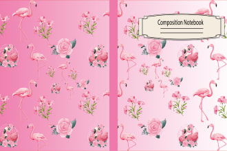 design kdp low content notebook, journal, coloring book cover within 24 hour