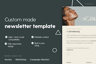 design and code a responsive email template