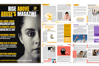 design magazine layout, look books in adobe photoshop