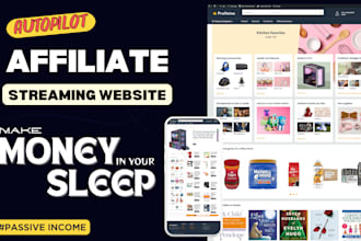 create amazon affiliate or autopilot affiliate marketing  website