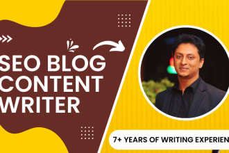 be your monthly SEO blog content writer