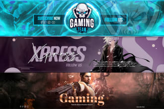 design youtube gaming banner