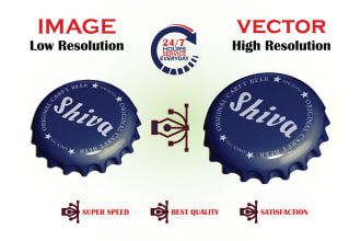 vector, vectorize logo, redraw convert image to vector with fast delivery
