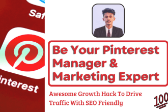 be your pinterest manager and marketing professional