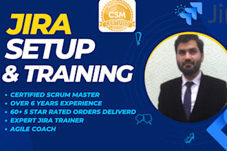 jira setup, training for project teams by agile scrum expert