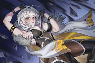 draw custom anime character, fanart, and manga art illustration