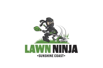 do professional lawn care, garden care and management logo