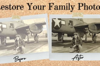restore, repair, fix, and retouch damaged old photos