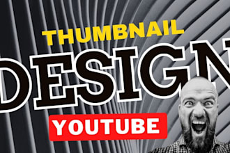 design amazing and unique youtube thumbnail