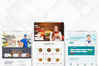 do UI UX design web template in figma