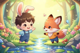 design children book illustration using ai