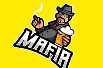 give creative mafia logo design with new concepts