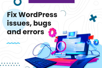 fix wordpress bug and issue within 24 hours
