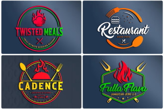 design premium restaurant, food, kitchen and coffee shop logo