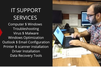 repair, fix, troubleshoot windows 10, windows 11 PC, computer, laptop remotely