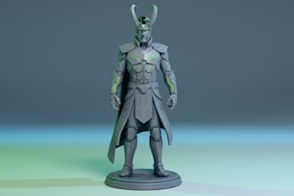 create custom 3d character sculptures for 3d printing and collectibles