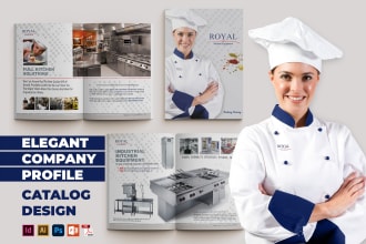 do catalog design, company profile, brochure, and magazine