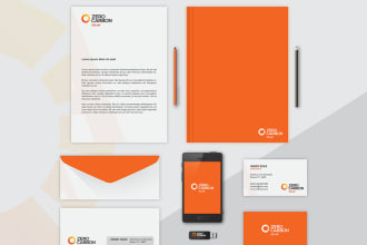 design business kit, letterhead, and stationery items