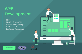 develop custom mern stack web applications and develop website in laravel, php