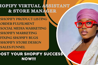be shopify virtual assistant, shopify website design, shopify dropshipping store