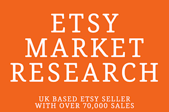 conduct etsy market research and competitor analysis