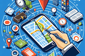 design business vector map of any location