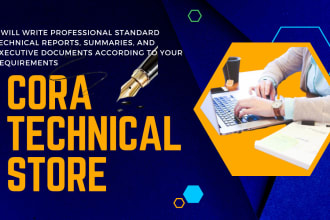do technical research and report writing