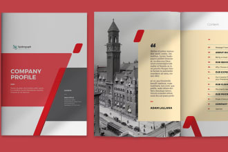 design company profile, annual report, business proposal, brochure and booklet