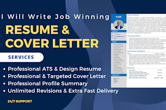 write, edit, upgrade your CV, resume, cover letter and linkedin