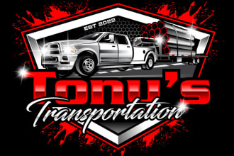 do trucking business, dispatcher, logistics, transport logo