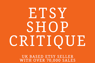 critique your etsy shop