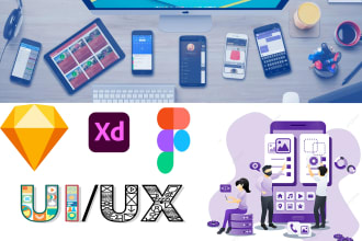do UI UX design for web and mobile apps