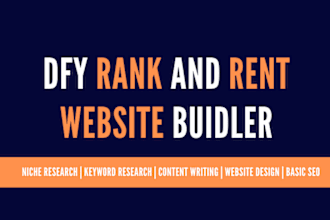 build rank and rent websites with content and niche research