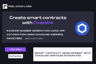 code smart contracts for you with chainlink functionalities included