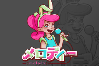 design cute custom anime chibi mascot logo