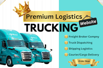 create logistics website, trucking, freight broker, dispatch website
