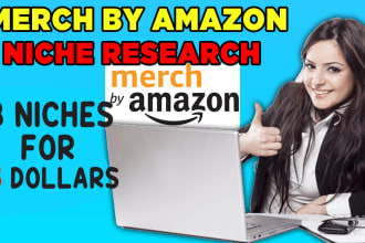 research tshirt niche and make unique keywords for merch by amazon