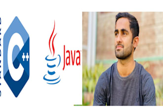 do data structures java, oop in java, cpp python projects